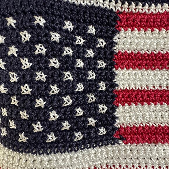 The SAK Crochet Hobo Bag Asher American Flag Patriotic Americana - Picture 13 of 16